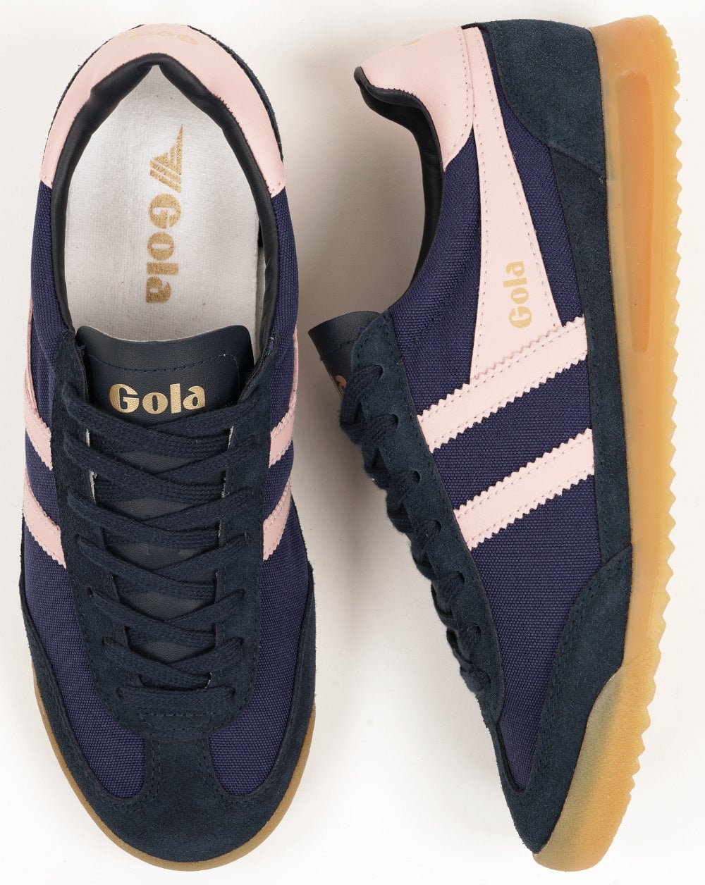 Gola Damen-Sneaker Tornado, Marineblau/Kreiderosa