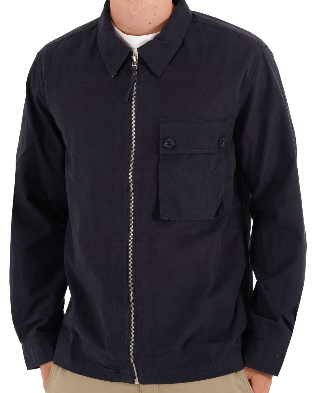 Hübsches grünes Feltham-Overshirt in Marineblau