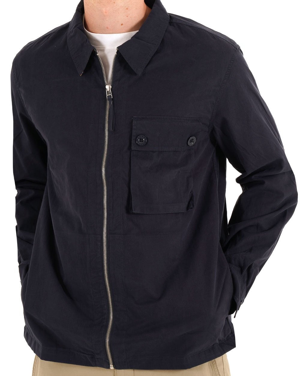 Hübsches grünes Feltham-Overshirt in Marineblau