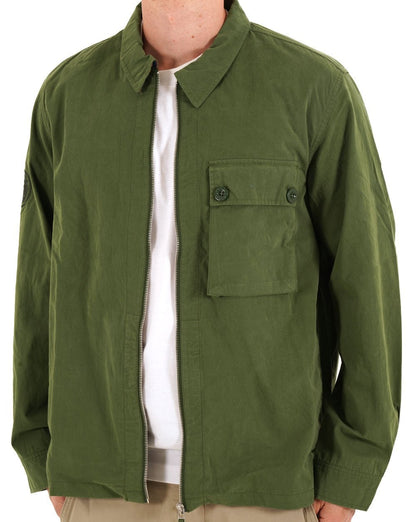 Hübsches grünes Feltham-Overshirt in Khakigrün