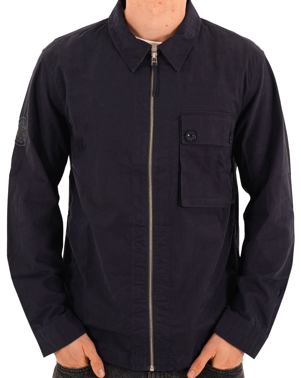 Hübsches grünes Feltham-Overshirt in Marineblau