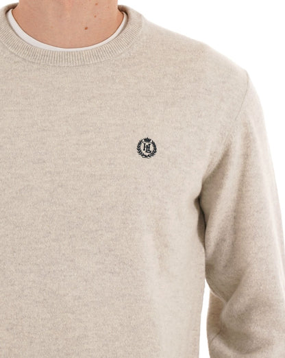 Henri Lloyd Teddington Rundhals-Strickpullover, Off-White