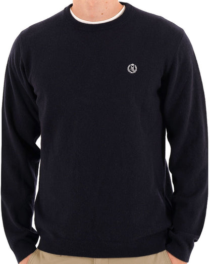 Henri Lloyd Teddington Rundhals-Strickpullover Dunkelblau