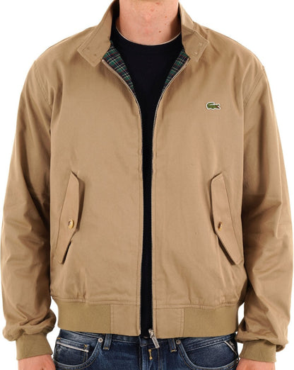 Lacoste wasserabweisender Twill Harrington Dunkelsand