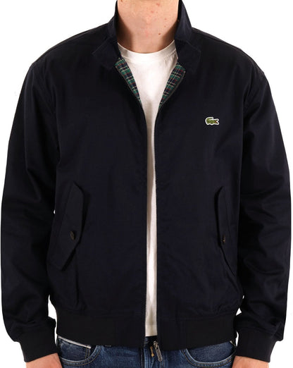 Lacoste wasserabweisender Twill Harrington Marineblau
