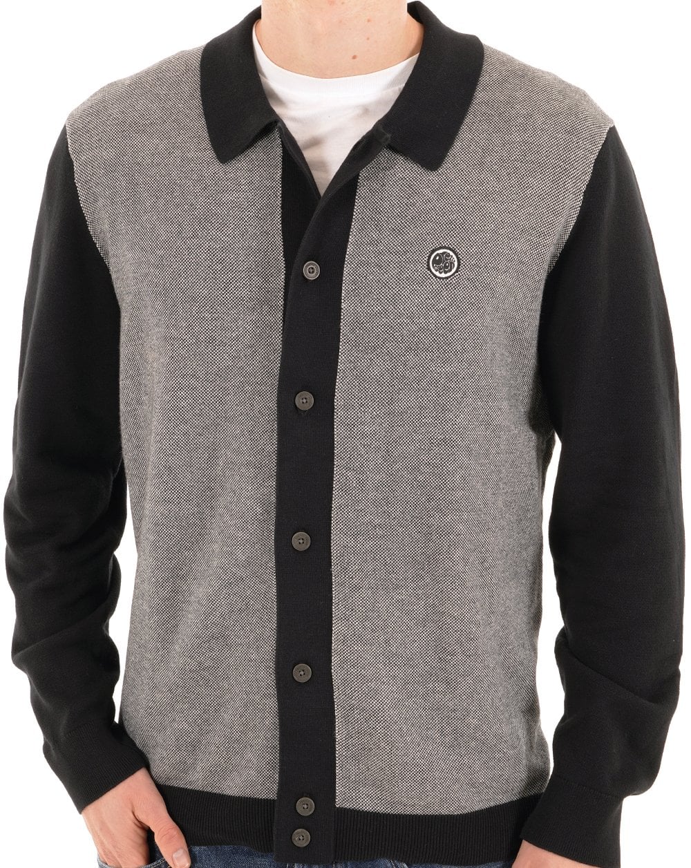 Pretty Green Roxy Strickshirt Schwarz