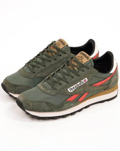 Reebok Aztec II Sneaker Olivgrün Orange