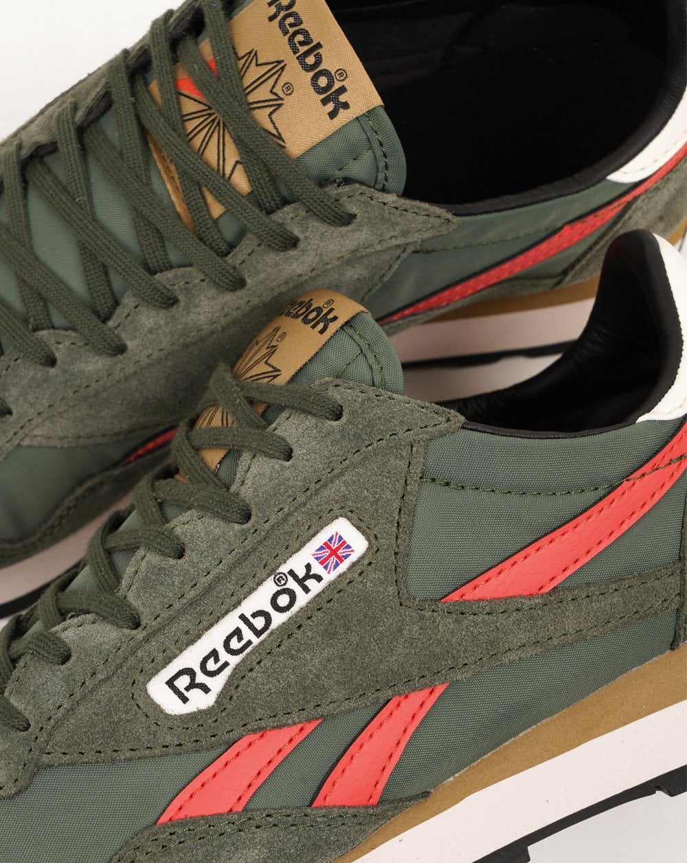 Reebok Aztec II Sneaker Olivgrün Orange