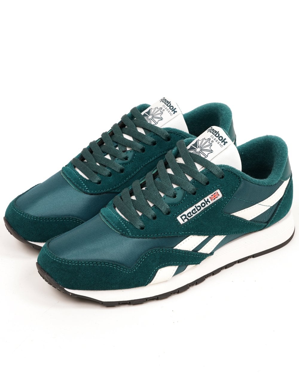 Reebok Classic Nylon Trainers Retro Teal Chalk