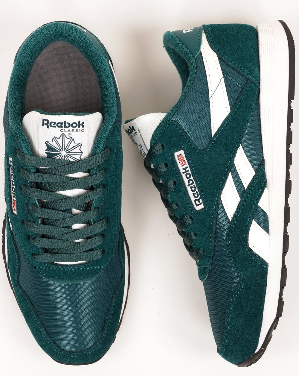 Reebok Classic Nylon Sneaker Retro Teal Chalk