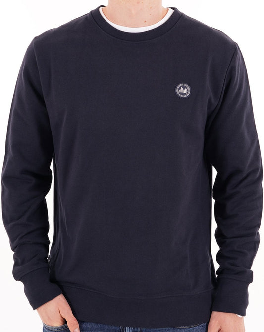 Peaceful Hooligan Peaceful Hooligan Crew Sweatshirt Navy