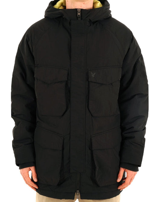 Lyle And Scott Lyle & Scott Tactical Wattierter Parka Black Ice