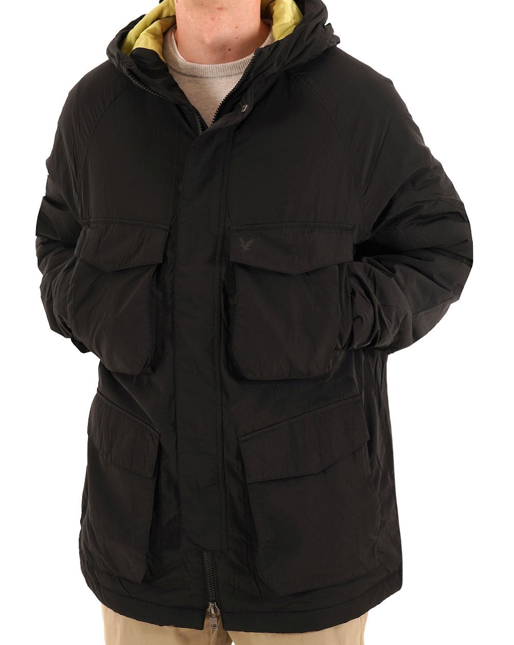 Lyle & Scott Tactical Wattierter Parka Black Ice