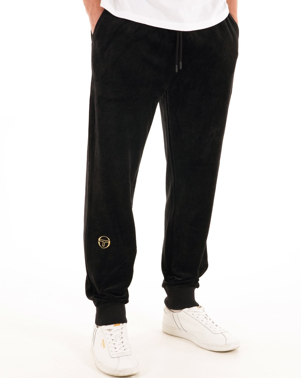 Sergio Tacchini Classic Velour Track Pants Black
