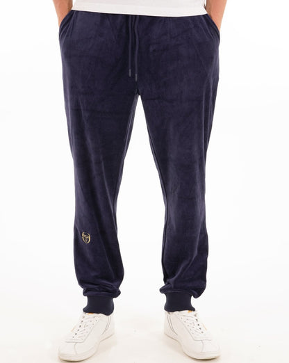 Sergio Tacchini Klassische Velours-Trainingshose Marineblau