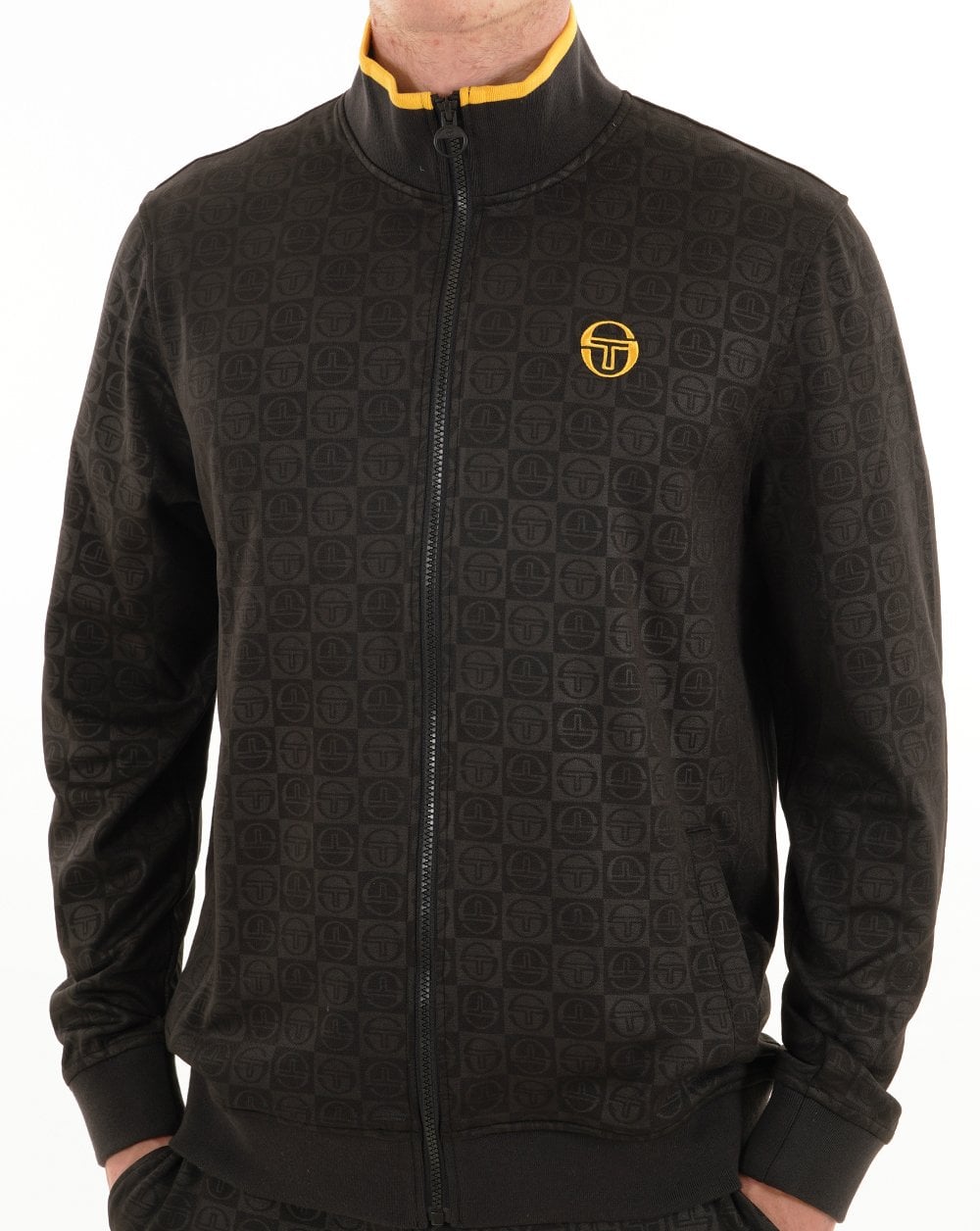 Sergio Tacchini Santoro Trainingsoberteil Schwarz