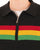 Trojan Stripe Zip Cardi Black