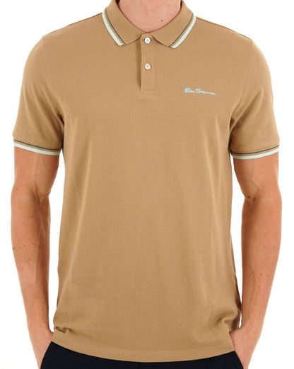 Ben Sherman Signature Piqué Polo Sand