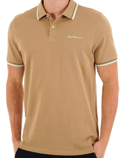 Ben Sherman Signature Piqué Polo Sand