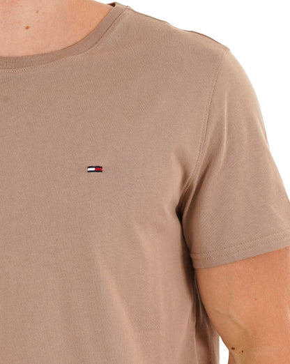 Tommy Jeans Slim Fit T-Shirt Taupe