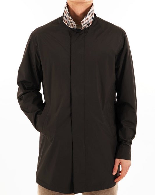 Aquascutum Packbarer Trenchcoat Schwarz