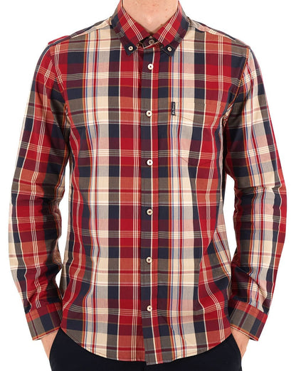 Ben Sherman Heritage Check Hemd Rot