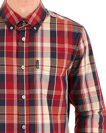 Ben Sherman Heritage Check Hemd Rot
