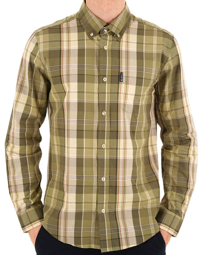 Ben Sherman Heritage Check Hemd, Litschengrün
