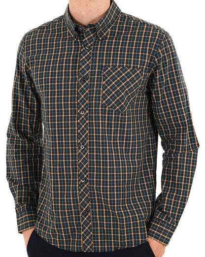 Ben Sherman Signature House Check Hemd Türkis