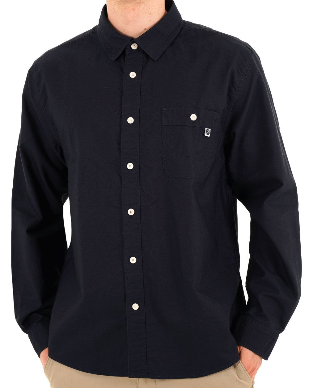 Pretty Green House Paisley Oxford Shirt Navy