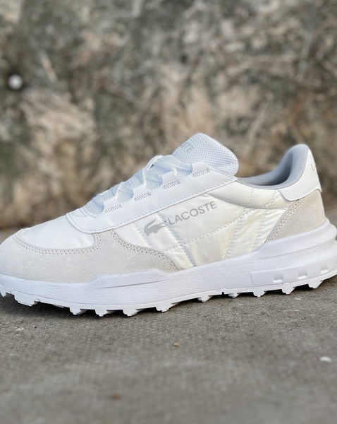 Lacoste Elite Active Evo Trainers White Light Grey