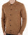 Gabicci Vintage Azima Full Button Polo Nutmeg