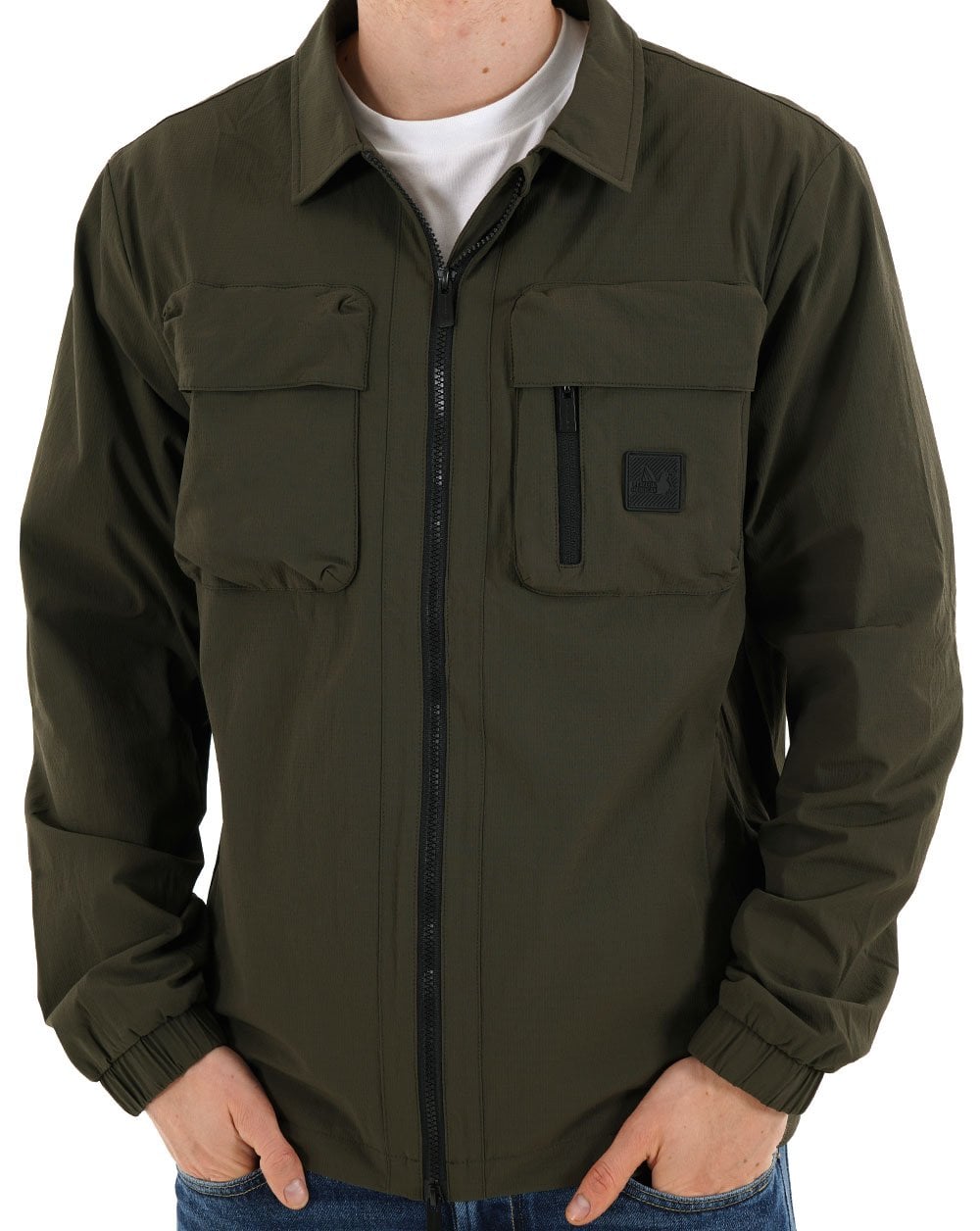 Peaceful Hooligan Hawthorn Overshirt Dunkelkhaki