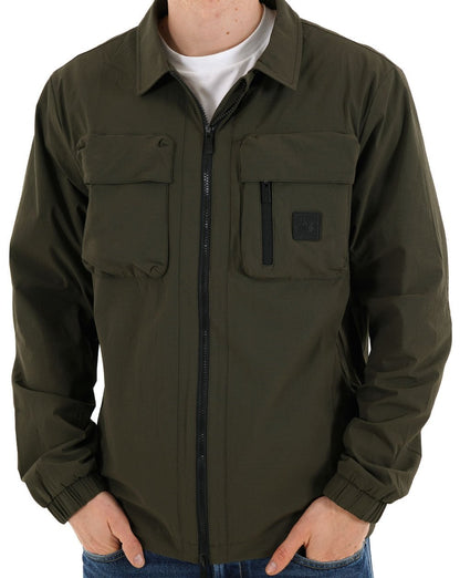 Peaceful Hooligan Hawthorn Overshirt Dunkelkhaki
