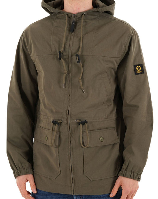 Trojan Trojan Twill Badged Parka Army