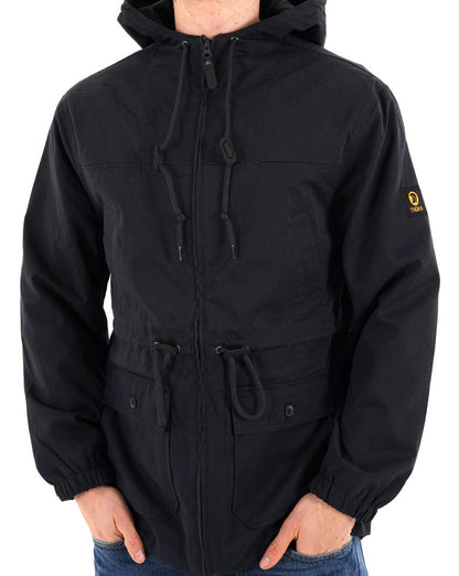 Trojan Twill Parka mit Logo, Marineblau