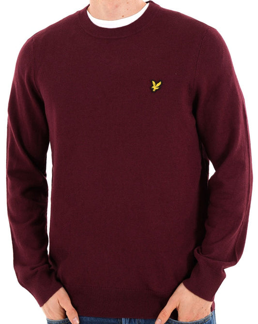 Lyle And Scott Lyle & Scott Baumwoll-Merino-Pullover mit Rundhalsausschnitt