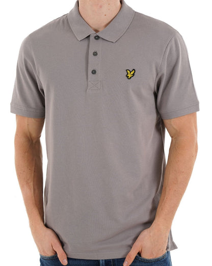 Lyle & Scott Polohemd, schlicht, Möwengrau