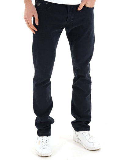Lois Terrace Hose aus gebürstetem Moleskin, Marineblau