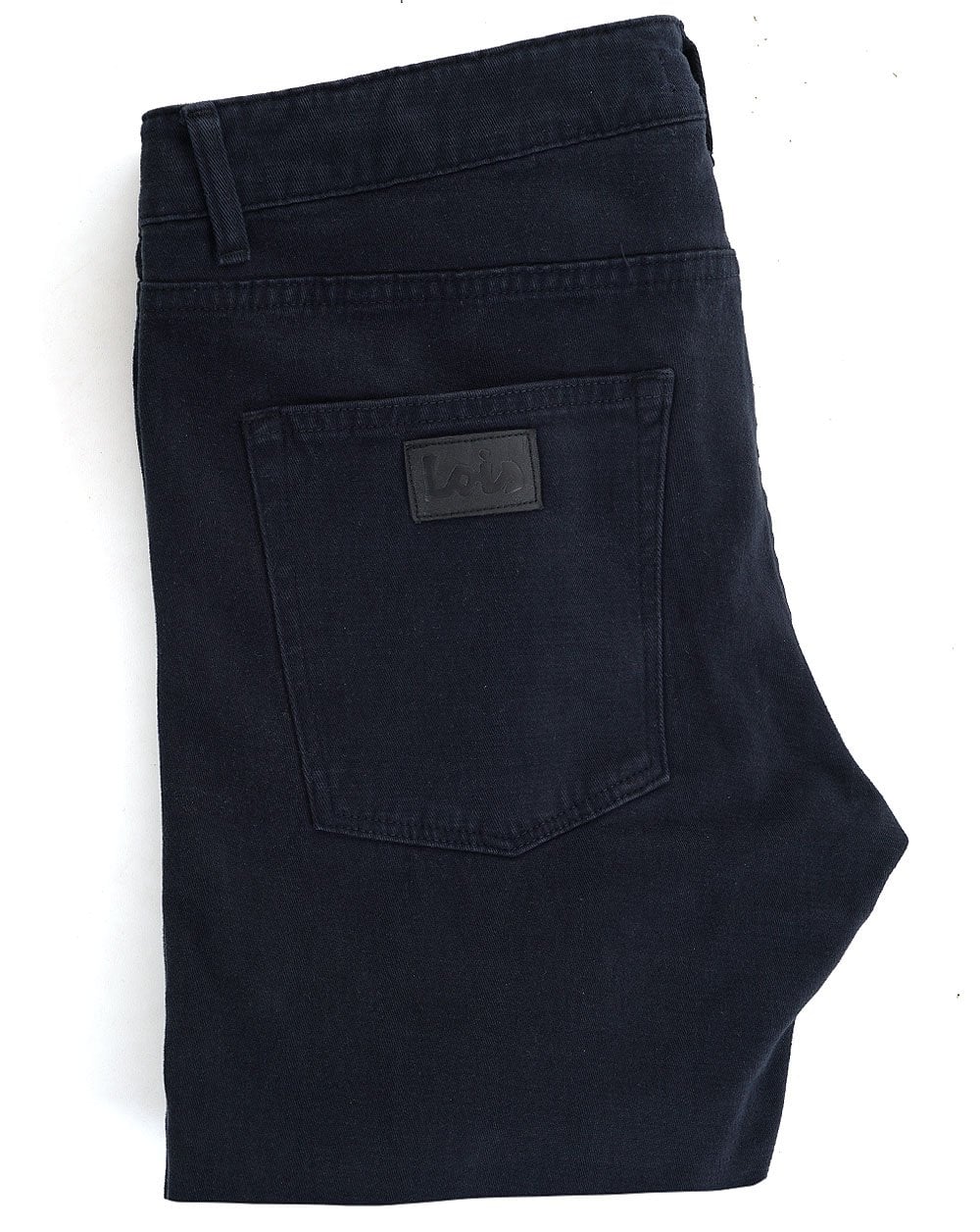 Lois Terrace Hose aus gebürstetem Moleskin, Marineblau