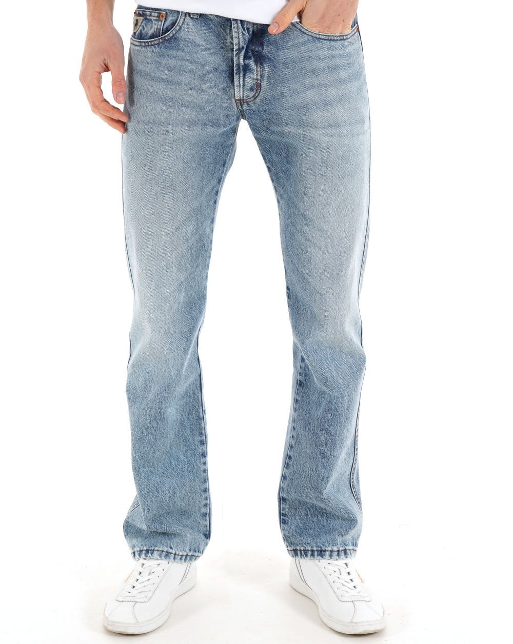 Lois Marvin Classic Straight Leg Jeans, helle Waschung