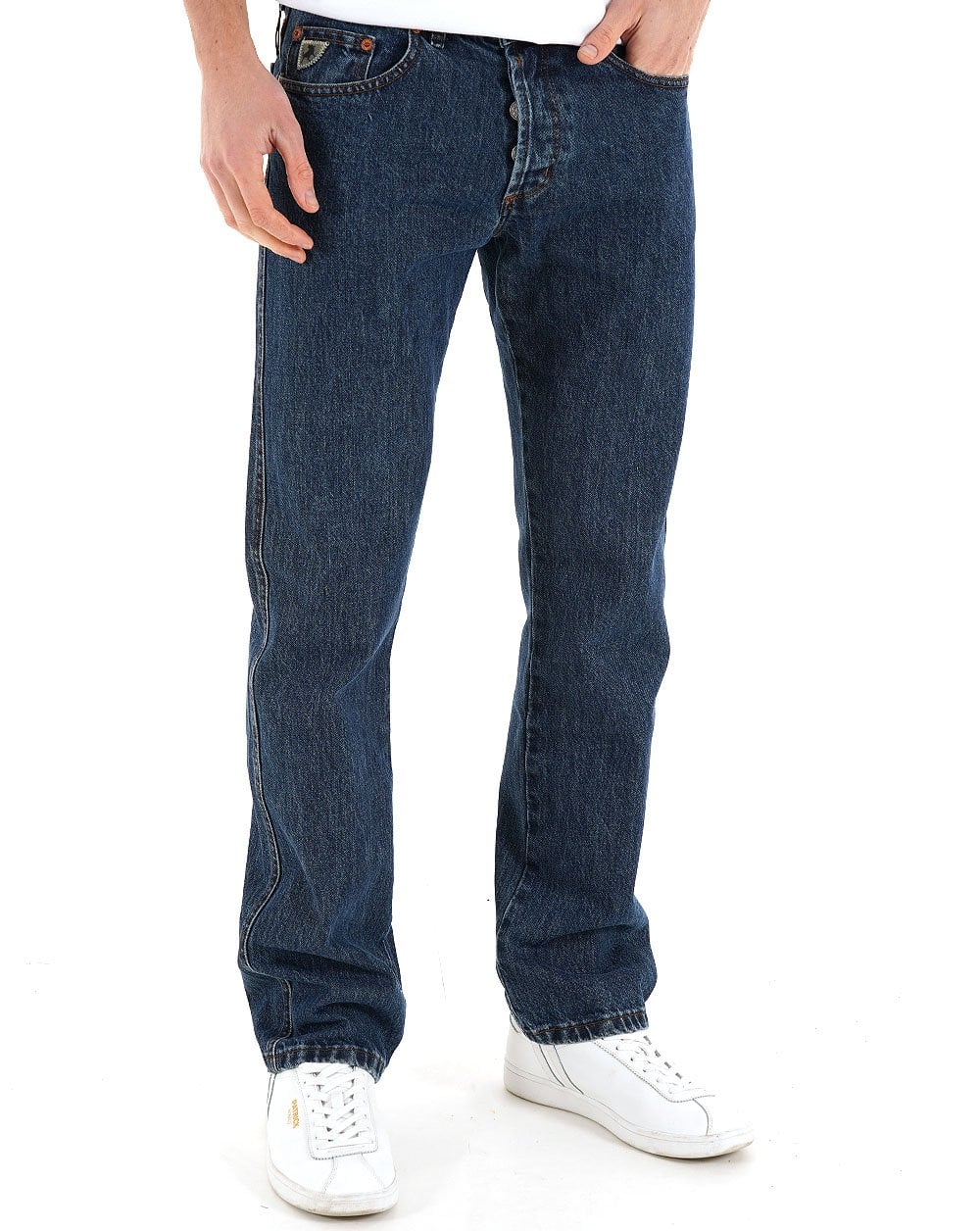 Lois Marvin Classic Straight Leg Jeans Stone Mid Wash