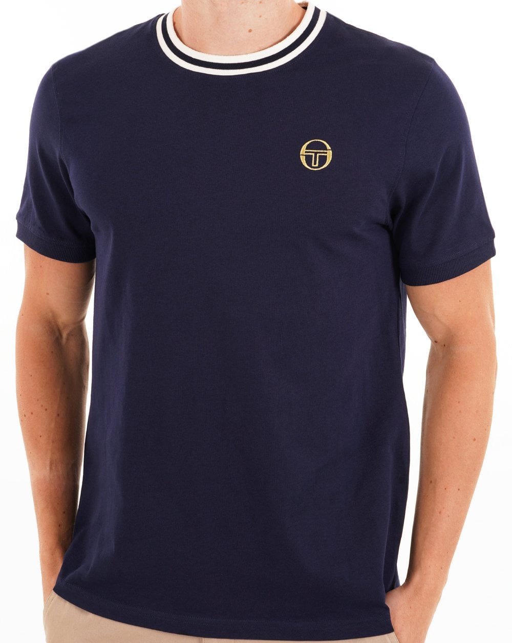 Sergio Tacchini Rainer T-Shirt Marineblau/Gardenia