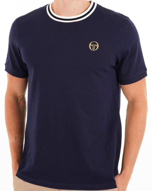 Sergio Tacchini Rainer T-Shirt Marineblau/Gardenia