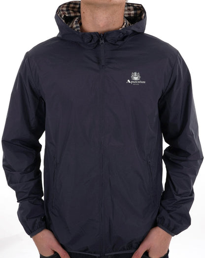 Aquascutum Sailor Wendejacke mit Kapuze, Marineblau