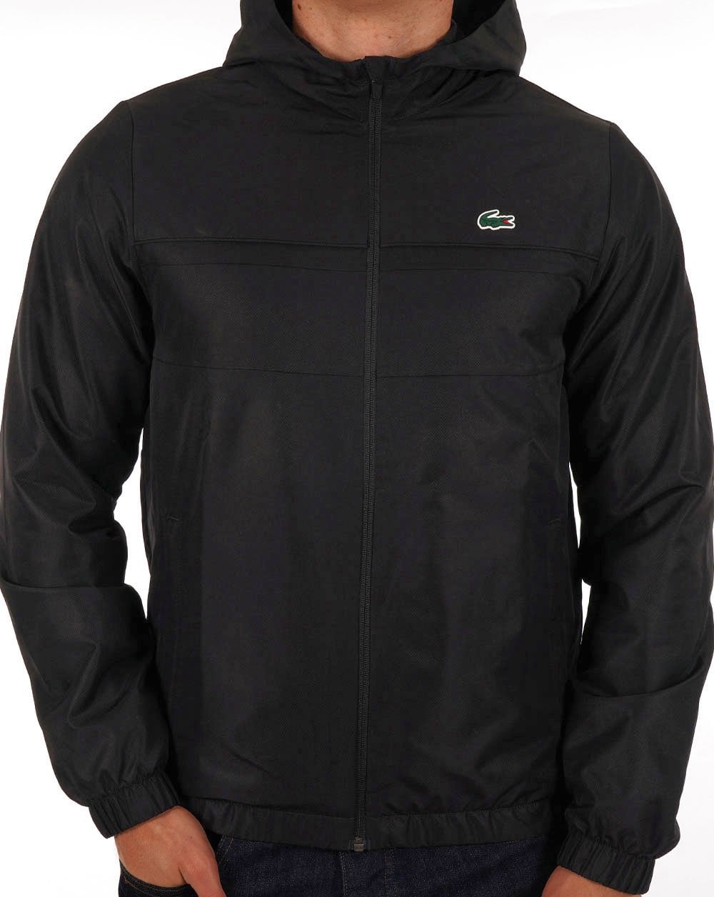Lacoste Sport Kapuzenjacke Schwarz