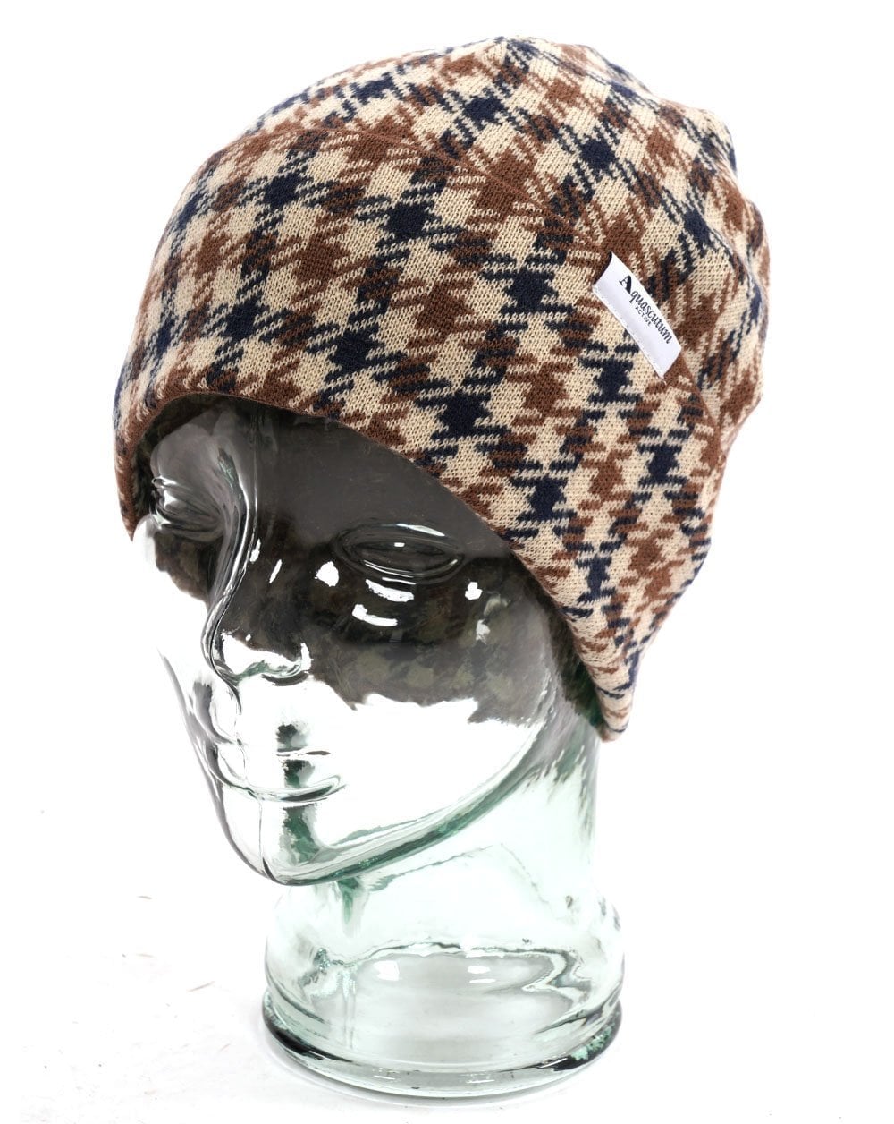 Aquascutum Iconic Beanie Club Check