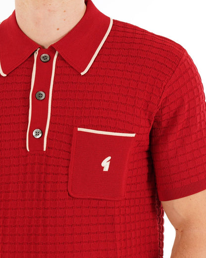 Gabicci Vintage Roy Archive Polo Kirsche