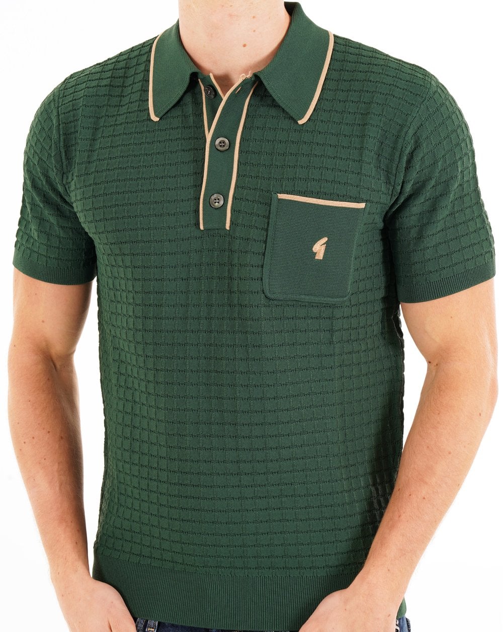 Gabicci Vintage Roy Archive Polo Grün