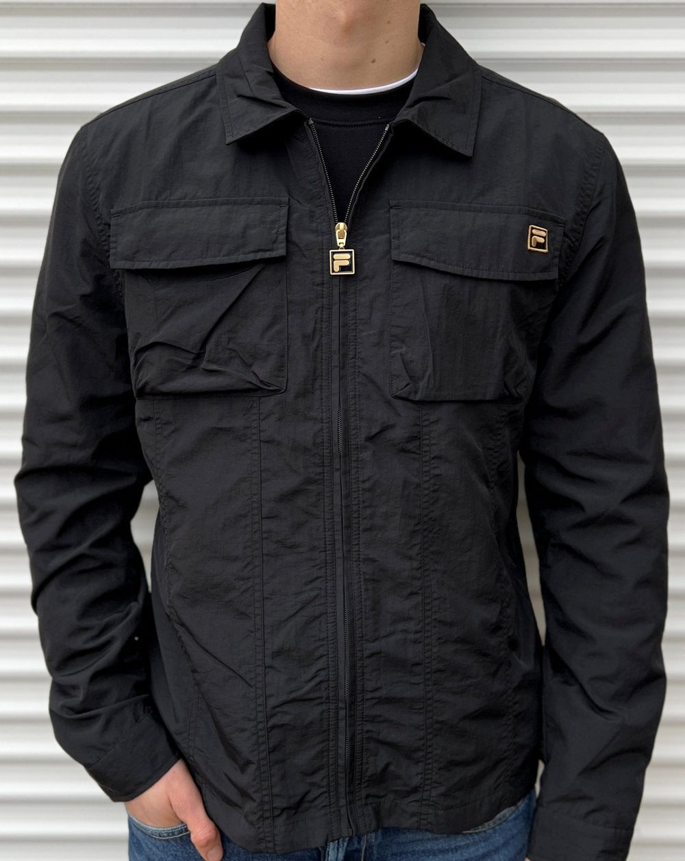 Fila Gold Kasa Over Shirt Schwarz